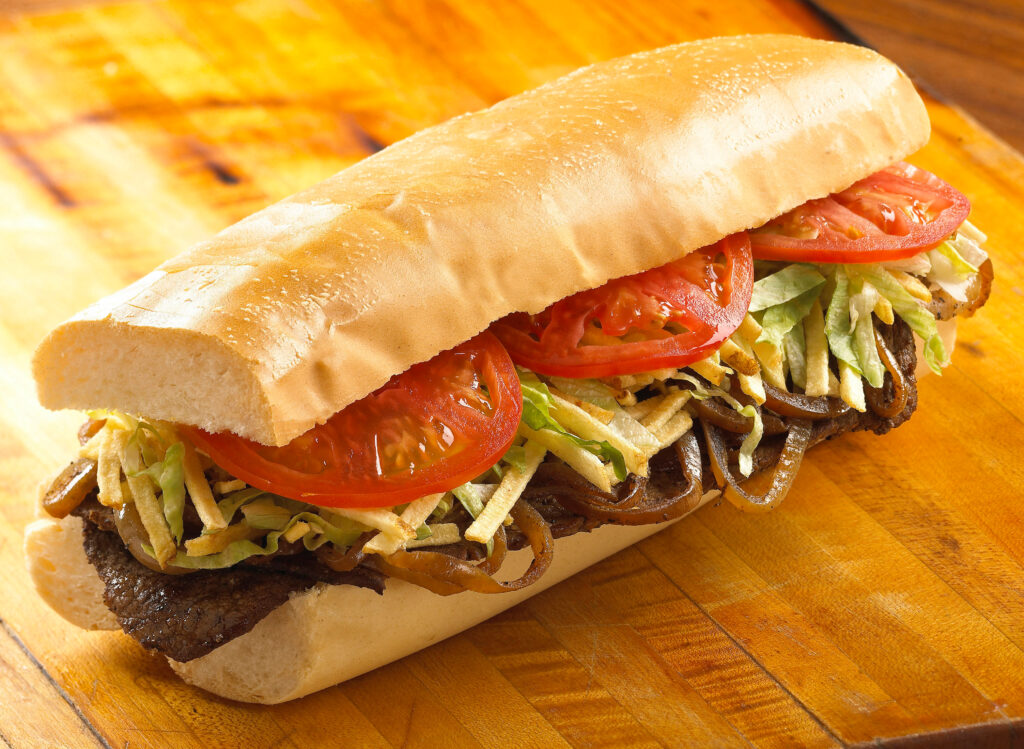 Pan Con Bistec